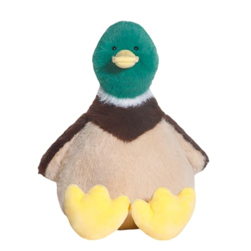 AQCQDQ Kuscheltier Ente, Weiche Plüschente Ente zum Kuscheln und Spielen, Süßes Spielzeug Puppe für Kinder, Mädchen und Jungen (20 cm,Buntes) von AQCQDQ