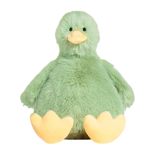 AQCQDQ Kuscheltier Ente, Weiche Plüschente Ente zum Kuscheln und Spielen, Süßes Spielzeug Puppe für Kinder, Mädchen und Jungen (20 cm,Grün) von AQCQDQ