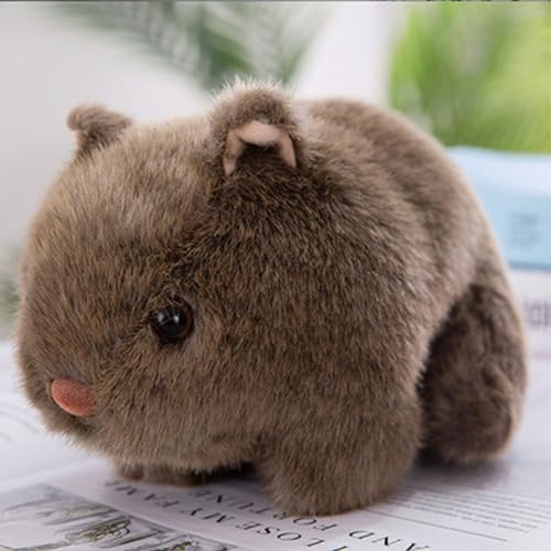 AQCQDQ Kuscheltier Hamster, 25 cm Hamster Kuscheltiere Plushies, Flauschiges Stofftier, Geeignete Plüschspielzeuggeschenke für Kinder, Familie, Freunde (20 cm,braun) von AQCQDQ