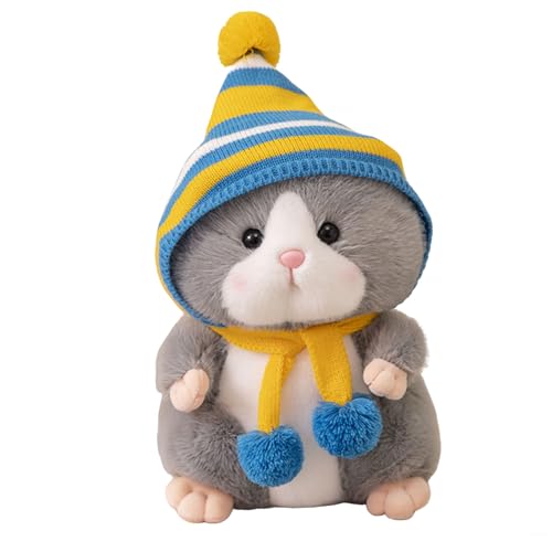 AQCQDQ Kuscheltier Hamster Plüschtier, Stofftier Schmusetier Zum Kuscheln & Spielen, Plüschtier Hamster Geschenk, Kuscheltier Für Mädchen Und Jungen, Waschmaschinenfest (B) von AQCQDQ