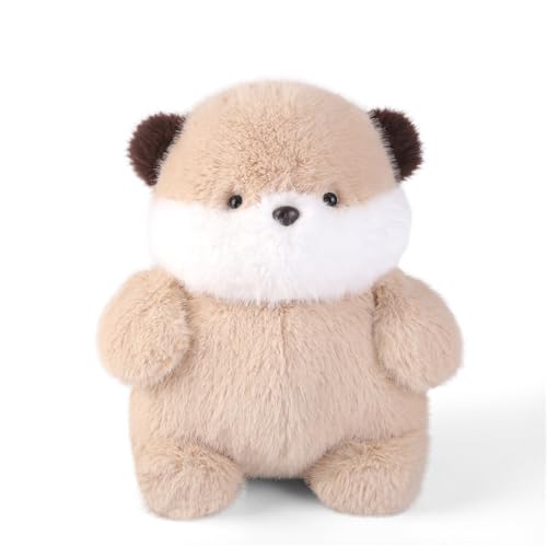 AQCQDQ Kuscheltier Otter Plüschtier, Otter Plüsch Spielzeug Zum Kuscheln & Spielen, 33 cm Niedliche Otter Sitzpuppe Plüschkissen Umarmungskissen Kawaii Deko Plushie Puppen Stofftier Geschenke (33 cm) von AQCQDQ