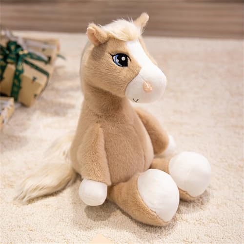 AQCQDQ Pferd Kuscheltier, Cute Pferd Plüschtier, Weiche Flauschig Stofftier Pony Plüsch Puppe, Pferde Geschenk Für Mädchen, Home Shop Dekorationen Geschenke Jahr des Pferdes Maskottchen (53 cm,Khaki) AQCQDQ Pferd Kuscheltier, Cute Pferd Plüschtier, Weiche Flauschig Stofftier Pony Plüsch Puppe, Pferde Geschenk Für Mädchen, Home Shop Dekorationen Geschenke Jahr des Pferdes Maskottchen (53 cm,Khaki) von AQCQDQ