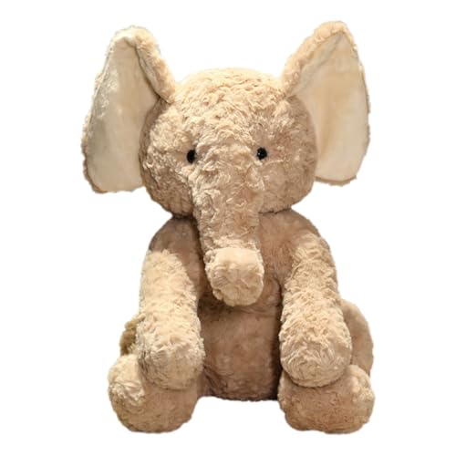 AQCQDQ Plüsch Elefant, Elefant Kuscheltier, Plüschtier Elefant Kuscheltier, Elefanten StofftierElefanten Plüschspielzeug, Großer Elefant Stofftier zum Kuscheln, Spielen und Schlafen (35cm,Khaki) von AQCQDQ