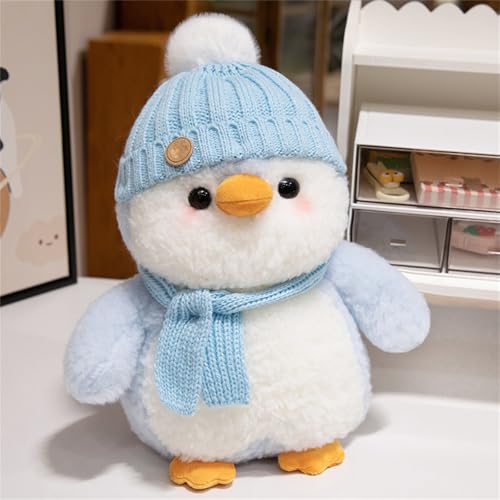 AQCQDQ Plüsch Pinguin Kuscheltier, Pinguin-Plüschtier, Stofftier Schmusetier Zum Kuscheln & Spielen, Pinguin Stofftier Plüschtier Kuscheltier, Geschenk für Jungen Mädchen Babys (30 cm,Blue) von AQCQDQ