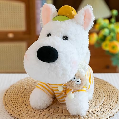 AQCQDQ Plüsch-Stofftier-Hund, West Highland Puppy Plüschpuppe, West Highland Hunde Spielzeug Kuscheltier für Kinder, Weich Kuschelig Geschenk für Kinder Mädchen Freundin (22 cm,Gelb) von AQCQDQ