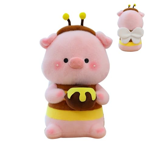 AQCQDQ Schwein Plüschtier Kuscheltier, Rosa Schweinchen Plüschtier Schwein Plüsch Spielzeug Puppen, Weiches Stofftier Schwein Plüschtier Stofftier Zum Kuscheln, Schlafen, Spielen (35 cm) von AQCQDQ