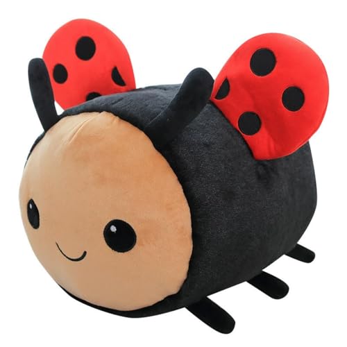 AQCQDQ Stofftier Biene Plüschtier, Hummel Plüschtier Bumblebee Plüsch Spielzeug, Bee Plushie Kawaii Plüschtier Biene Stofftier Gefüllte Tiere Spielzeug Kinder (20cm,rot) von AQCQDQ