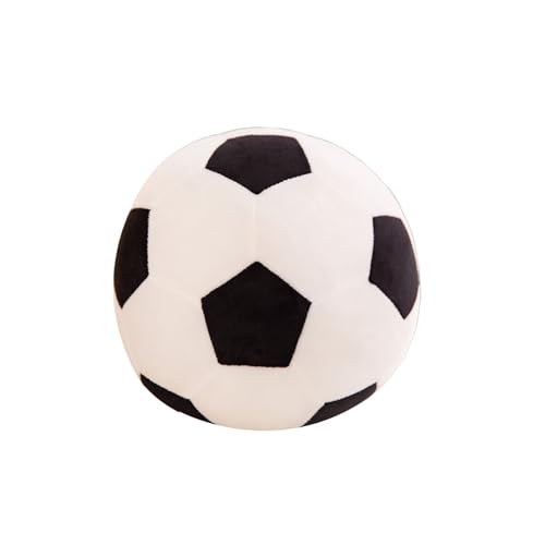 AQCQDQ Stofftier Fußball, Football Plüschkissen Plüsch Fußball Spielzeug, Stoffball Flauschige Fussball Fußbälle Gefüllte FußbälleSport Kissen, Geschenk für Kinder und Fußballliebhaber (25CM) von AQCQDQ