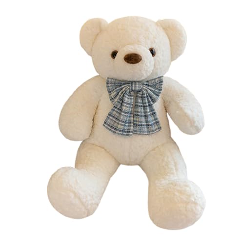 AQCQDQ Teddybär Plüschtier süßes Spielzeug 40 cm, süßes Spielzeug, Plüschtier Teddybär weicher Plüsch tolles Geschenk kreatives PlüschtierSpielzeug Stofftier Plüschtier (40 cm,weiß) von AQCQDQ