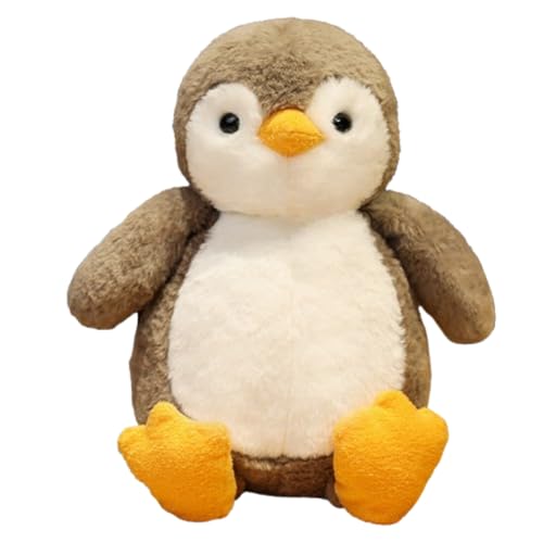 AQCQDQ Tier Plüschtier Puppe Stofftier Kuscheltier Niedlicher Tier Wurfkisse, zum Spielen und Kuscheln Weiches Schmusetier für Mädchen, Jungen, Babys (25 cm,Pinguin) von AQCQDQ