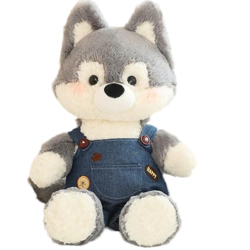 Kuscheliges Spielzeug-Fuchs, Handpuppe Fuchs, orangefarbener Fuchs-Plüschtier, Cartoon-Kinderbegleiter, Kuschelspielzeug, Plüschtiere zum Kuscheln und Spielen. (36 cm,Wolf) von AQCQDQ