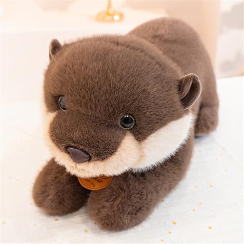 Kuscheltier Otter Plüschtier, Simulation Sitzende Otter Kawaii Flauschig Stofftier Seeotter Plüsch Kissen Puppe Spielzeug Die Gestylt Werden Kann, Für Kinder, Mädchen, Jungen Geschenk (36 cm,#B-Grau) Kuscheltier Otter Plüschtier, Simulation Sitzende Otter Kawaii Flauschig Stofftier Seeotter Plüsch Kissen Puppe Spielzeug Die Gestylt Werden Kann, Für Kinder, Mädchen, Jungen Geschenk (36 cm,#B-Grau) von AQCQDQ