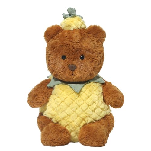 Teddybär, Plüsch-Bär, Teddybär 35 cm Plüschtier,Teddy Bär Stofftier Plüschtier Kuscheltier für Babys,Teddybär Ananas süßes Spielzeug Kissen,gefüllt riesen Teddy Freundin Mädchen Kinder (Braun) Teddybär, Plüsch-Bär, Teddybär 35 cm Plüschtier,Teddy Bär Stofftier Plüschtier Kuscheltier für Babys,Teddybär Ananas süßes Spielzeug Kissen,gefüllt riesen Teddy Freundin Mädchen Kinder (Braun) von AQCQDQ