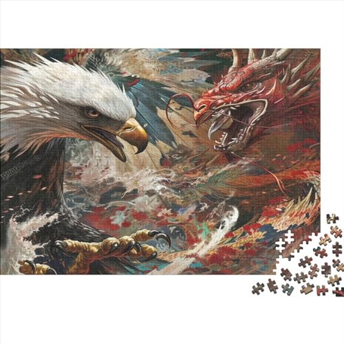 Adler 1000 Stück Puzzles Für Erwachsene Teenager Stress Abbauen Familien-Puzzlespiel 1000-teiliges Puzzle Kinder Lernspiel Spielzeug Geschenk Puzzel 1000pcs (75x50cm) von AQOVARLUX