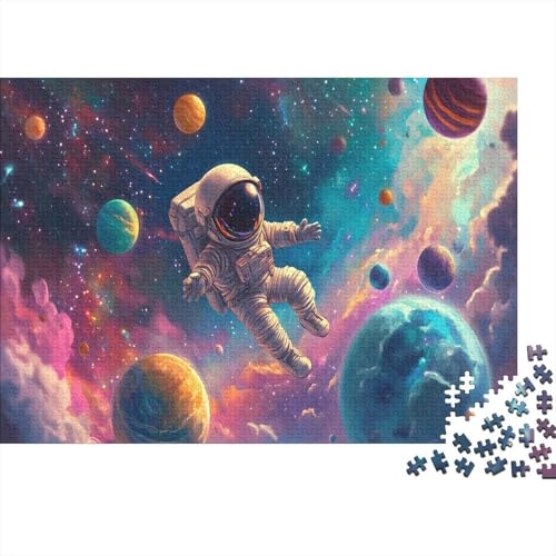 Astronaut Puzzlespiel 1000 Teile Puzzle Für Erwachsene Und Kinder Ab 14 Jahren, Puzzle-Motiv Erwachsenen Puzzlespiel Puzzel 1000pcs (75x50cm) von AQOVARLUX