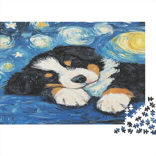 BAdlerhunde Puzzle 1000 Teile Erwachsene Puzzles Für Erwachsene Klassische Puzzles 1000 Teile Erwachsene Puzzlespiel Schwer Pädagogisches Spielzeug Erwachsene Kinder Puzzel 1000pcs (75x50cm) von AQOVARLUX