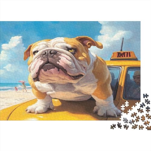 BULLHund Puzzle 1000 Teile Erwachsene Puzzles Für Erwachsene Klassische Puzzles 1000 Teile Erwachsene Puzzlespiel Schwer Pädagogisches Spielzeug Erwachsene Kinder Puzzel 1000pcs (75x50cm) von AQOVARLUX