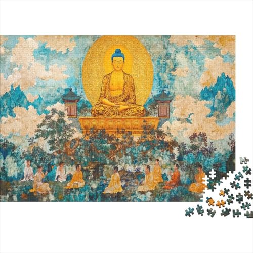 Buddha Puzzle 1000 Teile Erwachsener Kniffel Spaß Für Die Ganze Familie - Abwechslungsreiche 1000 Puzzleteilige Motive Puzzlespiel Erwachsene, Puzzel 1000pcs (75x50cm) von AQOVARLUX