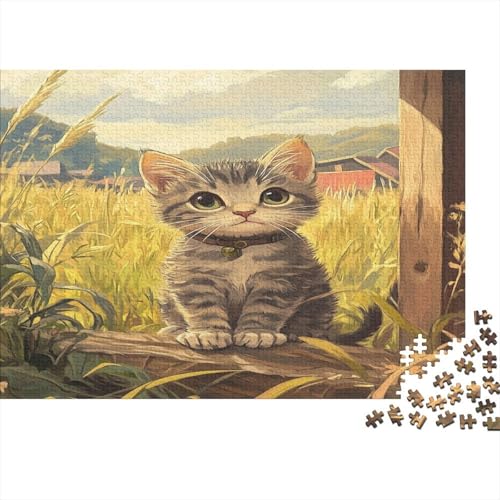 Chinesische Landkatze Puzzle 1000 Teile Erwachsene Erwachsene Klassische Puzzles 1000 Teile Erwachsene Puzzlespiel Schwer Pädagogisches Spielzeug Erwachsene Kinder Puzzel 1000pcs (75x50cm) von AQOVARLUX