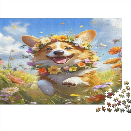 Corgi 1000 Teile, Impossible Puzzle,Geschicklichkeitsspiel Für Die Ganze Familie, Erwachsenenpuzzle Ab 14 Jahren Puzzel 1000pcs (75x50cm) von AQOVARLUX