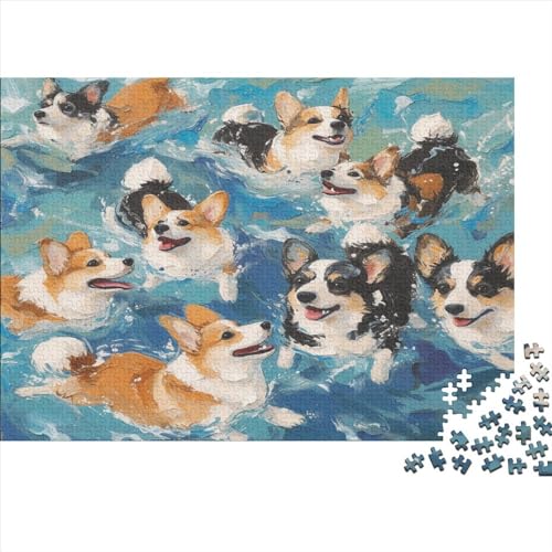 Corgi 1000 Teile Puzzle Für Erwachsene, Hochwertige Recycelbare MateriAußerirdische Und Druck Puzzlespiel, Familienspiel, Geschenk Für Liebhaber Oder Freunde Puzzel 1000pcs (75x50cm) von AQOVARLUX