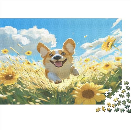 Corgi Puzzle 1000 Teile Erwachsener Kniffel Spaß Für Die Ganze Familie - Abwechslungsreiche 1000 Puzzleteilige Motive Puzzle Erwachsene, Puzzel 1000pcs (75x50cm) von AQOVARLUX