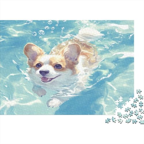 Corgi Puzzle 1000 Teile Erwachsener Kniffel Spaß Für Die Ganze Familie - Abwechslungsreiche 1000 Puzzleteilige Motive Puzzlespiel Erwachsene, Puzzel 1000pcs (75x50cm) von AQOVARLUX