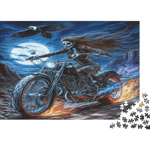 Dirt Bike 1000 Stück Puzzles Für Erwachsene Teenager Stress Abbauen Familien-Puzzlespiel 1000-teiliges Puzzle Kinder Lernspiel Spielzeug Geschenk Puzzel 1000pcs (75x50cm) von AQOVARLUX