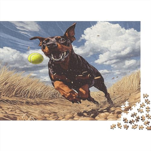 Dobermann Puzzlespiel 1000 Teile Puzzles Für Erwachsene Lernspiel Herausforderung Spielzeug 1000 Teile Puzzles Für Erwachsene Kinder Erwachsenen Puzzlespiel Puzzel 1000pcs (75x50cm) von AQOVARLUX