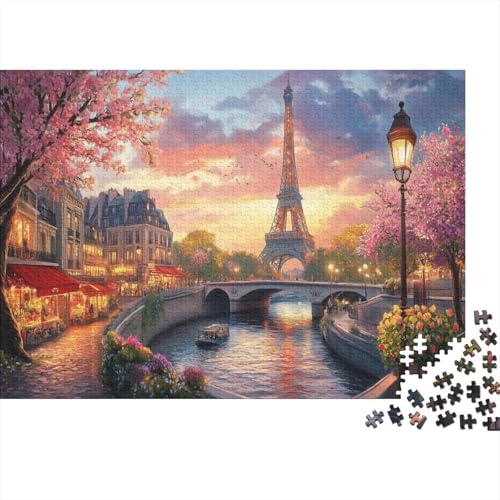 Eiffelturm Puzzle 1000 Teile Erwachsener Kniffel Spaß Für Die Ganze Familie - Abwechslungsreiche 1000 Puzzleteilige Motive Puzzlespiel Erwachsene, Puzzel 1000pcs (75x50cm) von AQOVARLUX