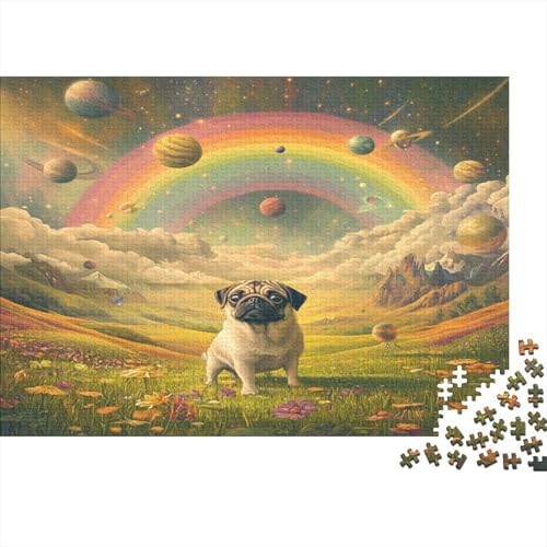 FRANZÖSISCHER BULLDONG Puzzle 1000 Teile Puzzles Für Erwachsene Klassische Puzzles 1000 Teile Erwachsene Puzzlespiel Erwachsene 1000 Teile Erwachsenen Puzzlespiel Puzzel 1000pcs (75x50cm) von AQOVARLUX