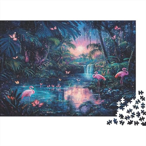 Flamingo Puzzle 1000 Teile Erwachsene Puzzles Für Erwachsene Klassische Puzzles 1000 Teile Erwachsene Puzzlespiel Schwer Pädagogisches Spielzeug Erwachsene Kinder Puzzel 1000pcs (75x50cm) von AQOVARLUX