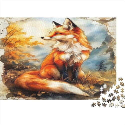 Fuchs Puzzle 1000 Teile Erwachsener Kniffel Spaß Für Die Ganze Familie - Abwechslungsreiche 1000 Puzzleteilige Motive Puzzle Erwachsene, Puzzel 1000pcs (75x50cm) von AQOVARLUX