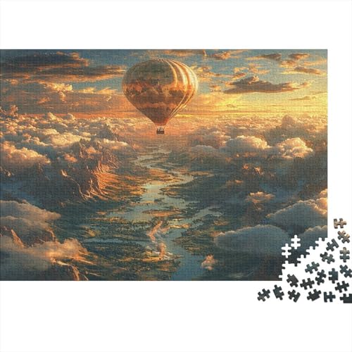 Heißluftballon Puzzlespiel 1000 Teile Puzzles Für Erwachsene Lernspiel Herausforderung Spielzeug 1000 Teile Puzzles Für Erwachsene Kinder Erwachsenen Puzzlespiel Puzzel 1000pcs (75x50cm) von AQOVARLUX