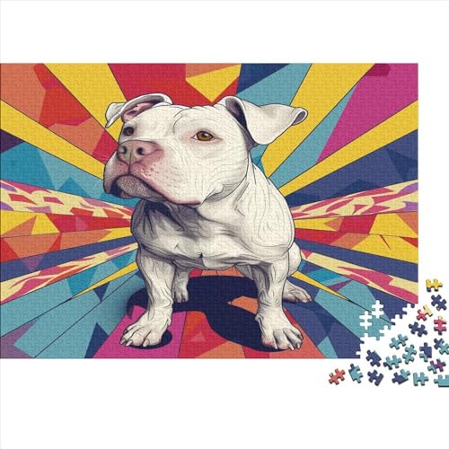 Hund 1000 Stück Puzzles Für Erwachsene Teenager Stress Abbauen Familien-Puzzlespiel 1000-teiliges Puzzle Kinder Lernspiel Spielzeug Geschenk Puzzel 1000pcs (75x50cm) von AQOVARLUX