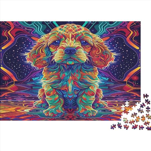 Hund Puzzle 1000 Teile Erwachsene Puzzles Für Erwachsene Klassische Puzzles 1000 Teile Erwachsene Puzzlespiel Schwer Pädagogisches Spielzeug Erwachsene Kinder Puzzel 1000pcs (75x50cm) von AQOVARLUX