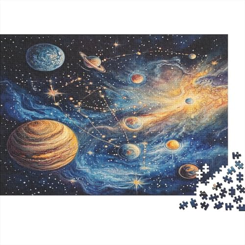 Kosmische Galaxie Puzzle 1000 Teile Erwachsener Kniffel Spaß Für Die Ganze Familie - Abwechslungsreiche 1000 Puzzleteilige Motive Puzzlespiel Erwachsene, Puzzel 1000pcs (75x50cm) von AQOVARLUX