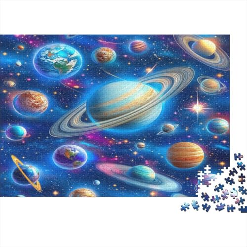 Kosmische Planeten Puzzle 1000 Teile Erwachsener Kniffel Spaß Für Die Ganze Familie - Abwechslungsreiche 1000 Puzzleteilige Motive Puzzle Erwachsene, Puzzel 1000pcs (75x50cm) von AQOVARLUX