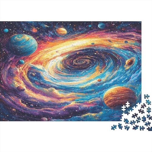 Kosmischer Sternenhimmel 1000 Stück Puzzles Für Erwachsene Teenager Stress Abbauen Familien-Puzzlespiel 1000-teiliges Puzzle Kinder Lernspiel Spielzeug Geschenk Puzzel 1000pcs (75x50cm) von AQOVARLUX