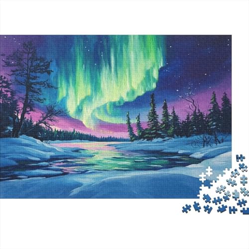 Nordlichter Puzzlespiel 1000 Teile Puzzle Für Erwachsene Und Kinder Ab 14 Jahren, Puzzle Erwachsenen Puzzlespi Puzzel 1000pcs (75x50cm) von AQOVARLUX