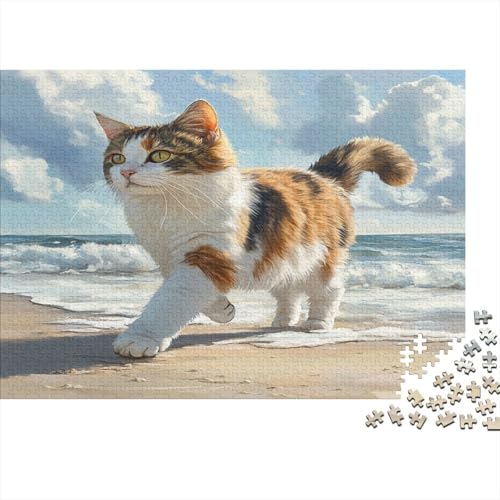 Norwegische Waldkatze 1000 Stück Puzzles Für Erwachsene Teenager Stress Abbauen Familien-Puzzlespiel 1000-teiliges Puzzle Kinder Lernspiel Spielzeug Geschenk Puzzel 1000pcs (75x50cm) von AQOVARLUX