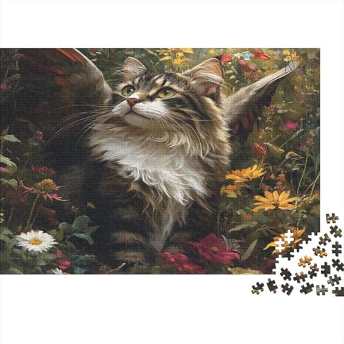 Norwegische Waldkatze Puzzle 1000 Teile Erwachsener Kniffel Spaß Für Die Ganze Familie - Abwechslungsreiche 1000 Puzzleteilige Motive Puzzle Erwachsene, Puzzel 1000pcs (75x50cm) von AQOVARLUX