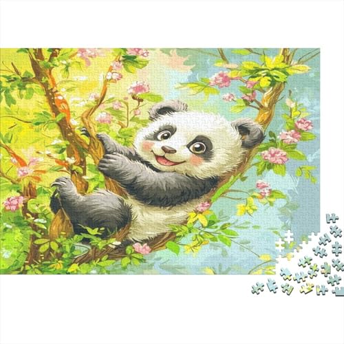 Panda 1000 Stück Puzzles Für Erwachsene Teenager Stress Abbauen Familien-Puzzlespiel Mit Poster in 1000-teiliges Puzzle Kinder Lernspiel Spielzeug Geschenk Puzzel 1000pcs (75x50cm) von AQOVARLUX