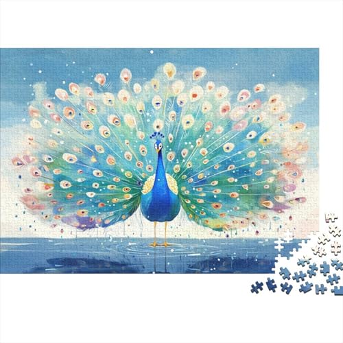 Pfau Puzzle 1000 Teile Erwachsener Kniffel Spaß Für Die Ganze Familie - Abwechslungsreiche 1000 Puzzleteilige Motive Puzzle Erwachsene, Puzzel 1000pcs (75x50cm) von AQOVARLUX