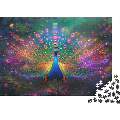 Pfau Puzzlespiel 1000 Teile Puzzles Für Erwachsene Lernspiel Herausforderung Spielzeug 1000 Teile Puzzles Für Erwachsene Kinder Erwachsenen Puzzlespiel Puzzel 1000pcs (75x50cm) von AQOVARLUX