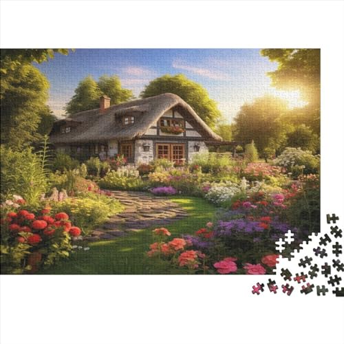 Rustikale Hütte Puzzle 1000 Teile Erwachsener Kniffel Spaß Für Die Ganze Familie - Abwechslungsreiche 1000 Puzzleteilige Motive Puzzle Erwachsene, Puzzel 1000pcs (75x50cm) von AQOVARLUX