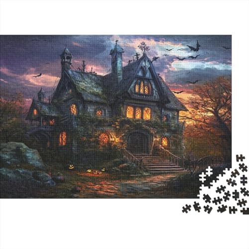 Schloss Puzzle 1000 Teile,für Erwachsene, Impossible Puzzle,farbenfrohes Legespiel,Geschicklichkeitsspiel Für Die Ganze Familie,Erwachsenenpuzzle Puzzel 1000pcs (75x50cm) von AQOVARLUX