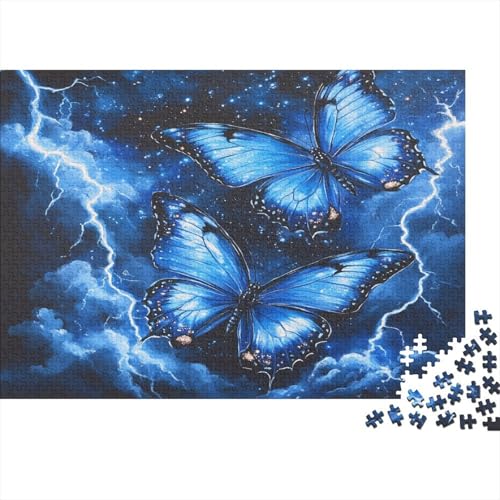 Schmetterling Puzzlespiel 1000 Teile Erwachsene -Puzzle 1000 Stück Spiel Puzzles Für Erwachsene Kinder Puzzle Erwachsenen Puzzlespiel Puzzel 1000pcs (75x50cm) von AQOVARLUX