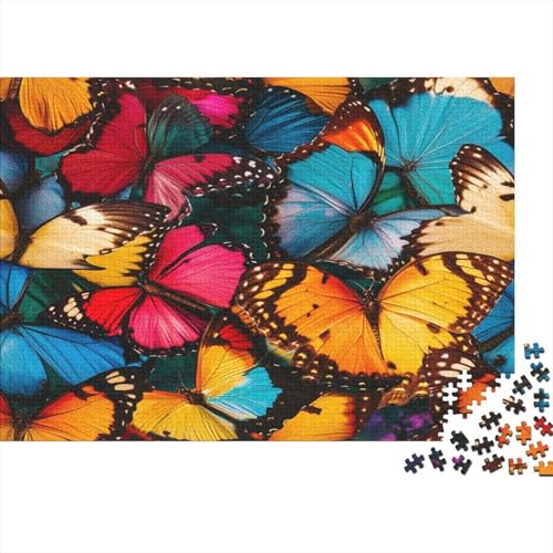 Schmetterling Puzzlespiel 1000 Teile Puzzles Für Erwachsene Lernspiel Herausforderung Spielzeug 1000 Teile Puzzles Für Erwachsene Kinder Erwachsenen Puzzlespiel Puzzel 1000pcs (75x50cm) von AQOVARLUX