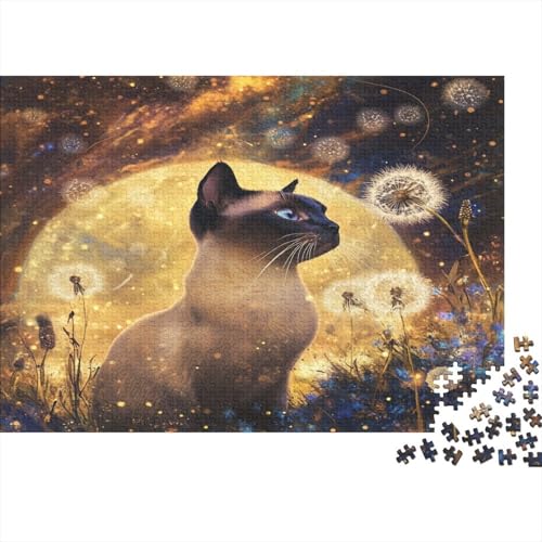 Siamkätzchen Puzzle 1000 Teile Erwachsener Kniffel Spaß Für Die Ganze Familie - Abwechslungsreiche 1000 Puzzleteilige Motive Puzzlespiel Erwachsene, Puzzel 1000pcs (75x50cm) von AQOVARLUX